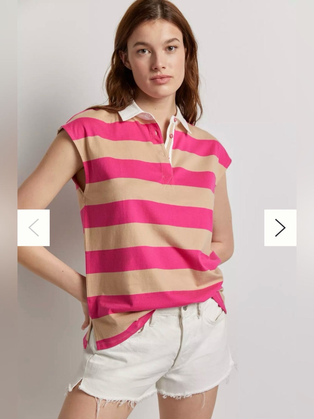Anthropologie Maeve Porter Polo Top